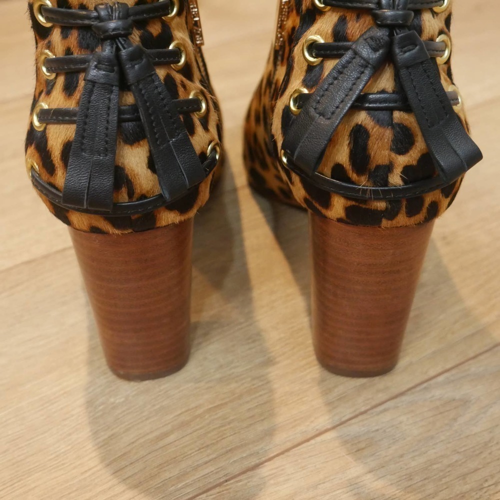 RACHEL Zoe Trixie Leopard Booties Size 8 - Picture 8 of 10